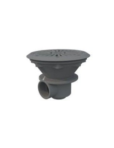 Bodemput Ø 210 mm met ABS schroefrooster (Lichtgrijs)