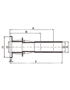 Traversée de paroi Prestige en ABS - Liner 2