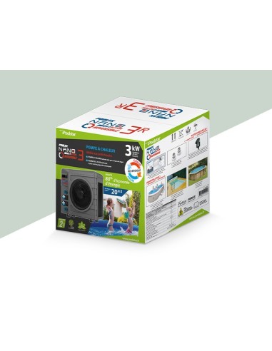 Pompe à chaleur Poolex Nano Action Modèle 3kW réversible