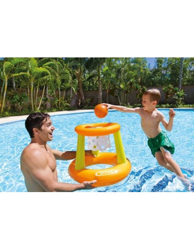 Aire de jeux piscine avec panier de basket Intex gonflable