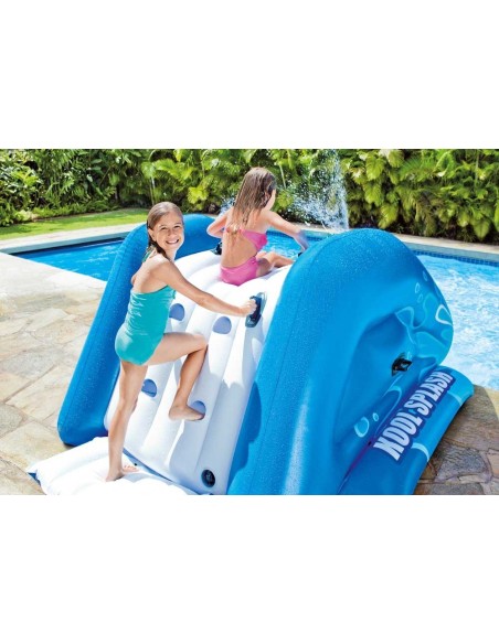 Toboggan gonflable pour piscine enterrée