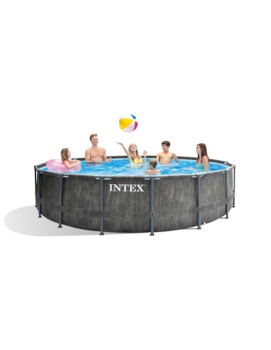 Piscine Greywood Prism Frame Premium ronde Ø 457 x 122 cm