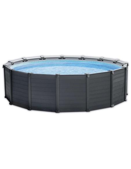 Zwembad Graphite Gray Panel rond Ø 478 x 124 cm -