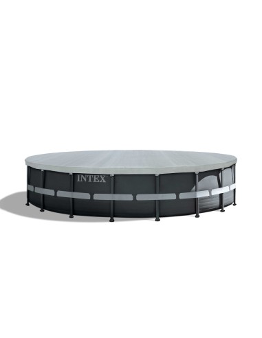 Bâche de protection Deluxe piscine tubulaire ronde Ø 488 cm - intex