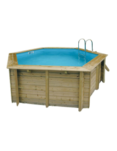 Houten zwembad Ubbink Azura Ø 410 x H 120 cm -