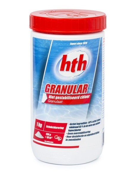 HTH - Chlore granulés sans stabilisant - 1 kg