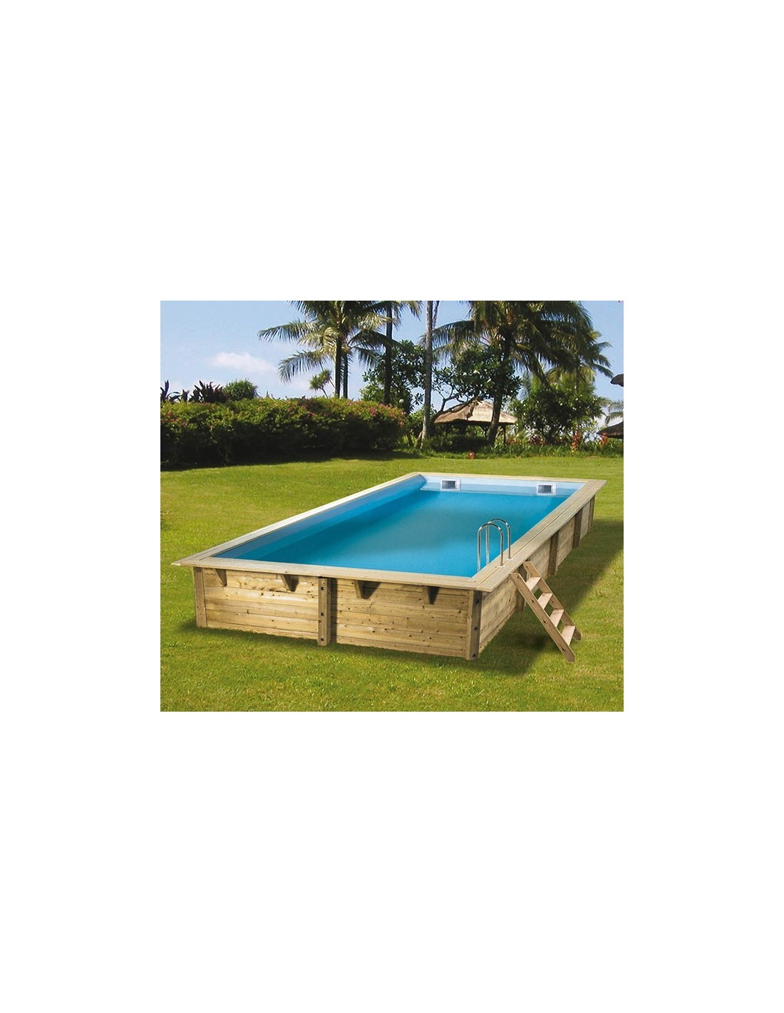 Piscine Linéa 650x350x140 liner beige