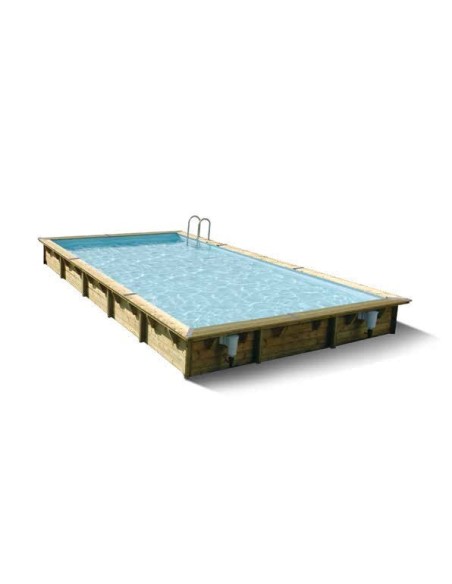 Houten zwembad Ubbink Linéa 800 x 500 x H 140 cm
