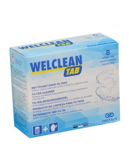 Welclean tab - Nettoyant pour filtre