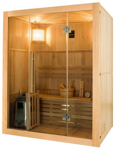 de begeleiding Meisje dek Stoom sauna Sense 3 plaatsen - France Sauna