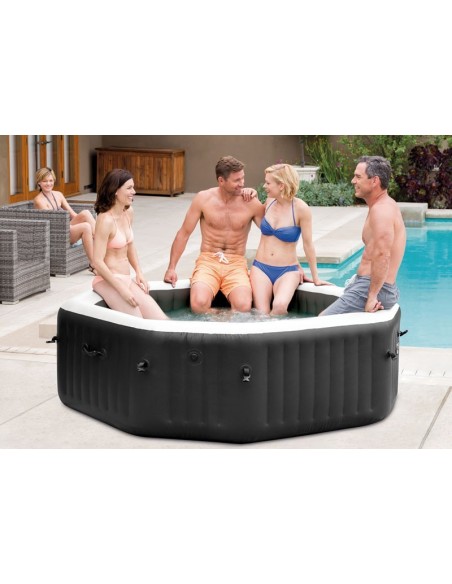 Spa gonflable Carbone octogonal 4 places