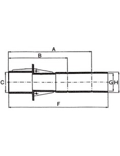 Traversée de paroi en ABS (béton) 2