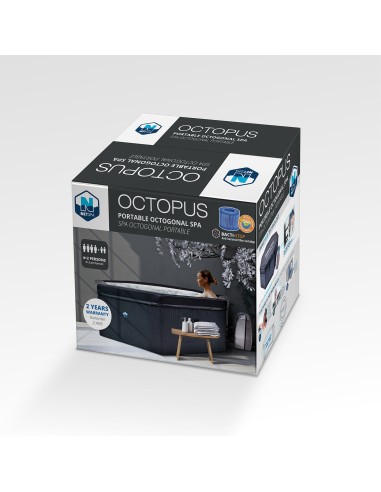 Pack NetSpa semi-rigide Octopus 4 à 6 pl. + Ensemble 5 mobiliers