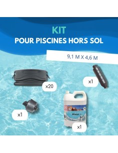 Kit Hivernage Piscine Hors Sol 9,1x4,6m -  2