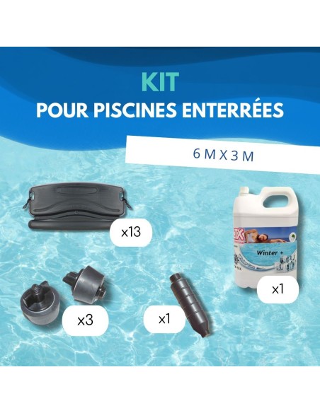 Kit Hivernage Piscine Enterrée 6x3m - 