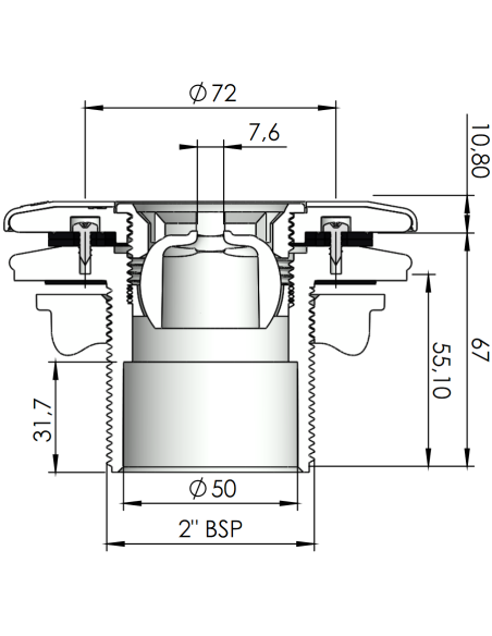 Buse de refoulement (Piscine Liner)