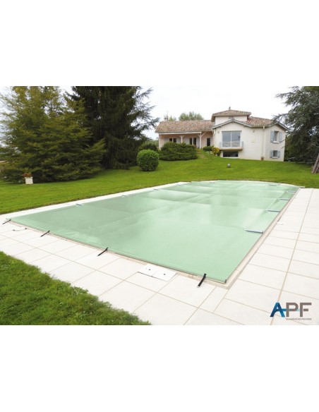Bâche à barre de sécurité Excel+ 580 g/m² pour piscine 7m x 4m