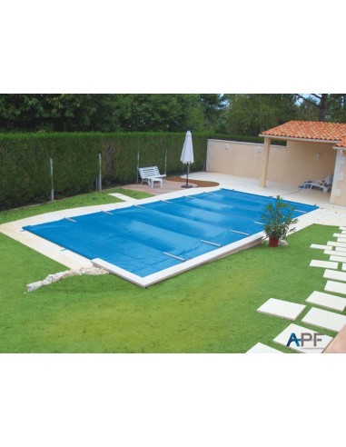 Bâche à barres de sécurité Excel 580 g/m² pour piscine 9m x 4m