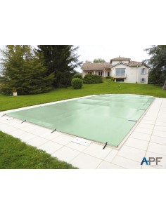 Bâche à barres de sécurité Excel+ 580 g/m² pour piscine 10m x 4m 2