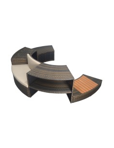 Pack NetSpa semi-rigide Vita 4 places + Mobilier (5 éléments) 2
