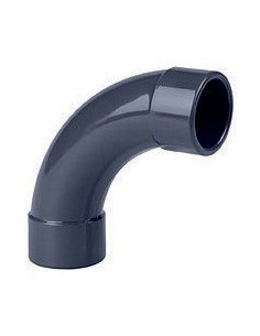 Knie 90° - te lijmen - grote bocht Ø50 mm -