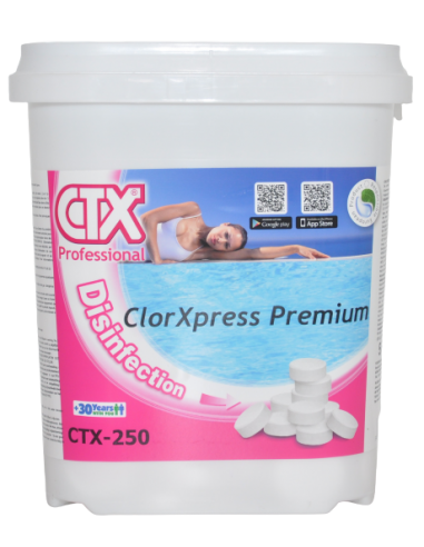 Chlore choc pastilles de 20 g - 5 Kg CTX-250
