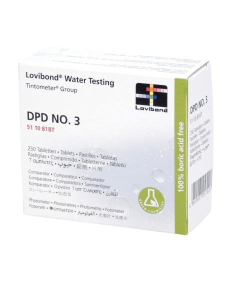 DPD3 Totaal chloorreagenstabletten - 250 tabletten (voor Scuba)