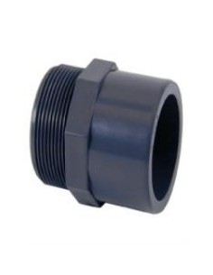 Embout PVC fileté mâle à coller Ø63-Ø50 mm x 2"