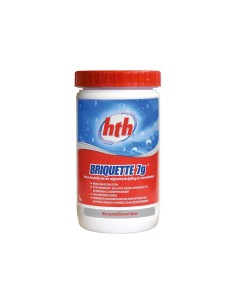 HTH - Chlore Briquettes de 7g sans stabilisant - 1 kg 