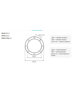 Ecrou de couvercle Ø233 mm - Filtre à sable Cantabric 2