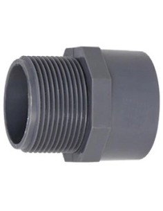 Embout PVC fileté mâle à coller Ø50 mm x 1 1/2"