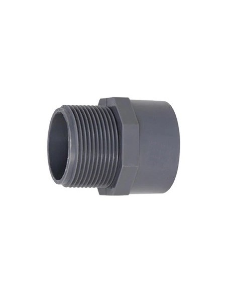 Embout PVC fileté mâle à coller Ø63 mm x 2"