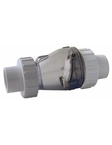 Clapet anti-retour transparent Valterra Ø63 mm + ressort