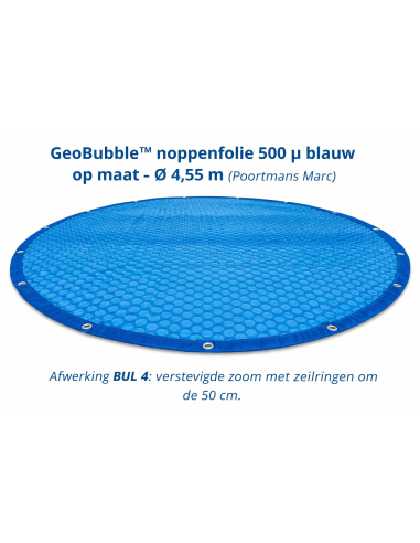 Noppenzeil GEO BUBBLE blauw- BUL4 - Poortmans Marc