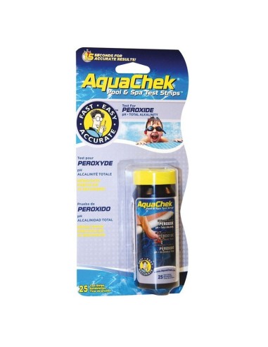 Analysestrookjes Aquachek: Peroxide 3 in 1 - 25 strookjes