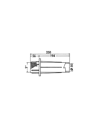 Traversée de paroi Hayward 63/50 béton 3358