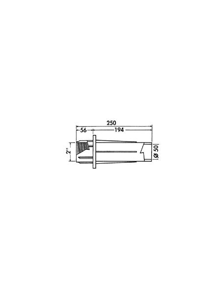 Traversée de paroi Hayward 63/50 béton 3358