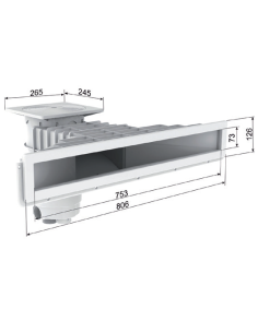 Skimmer A800 Design blanc (Béton/Liner) 2
