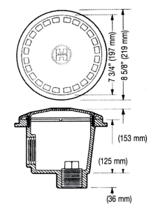 Bonde de fond anti-vortex Hayward (Piscine liner) 2