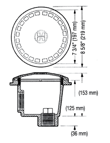 Bonde de fond anti-vortex Hayward (Piscine liner)