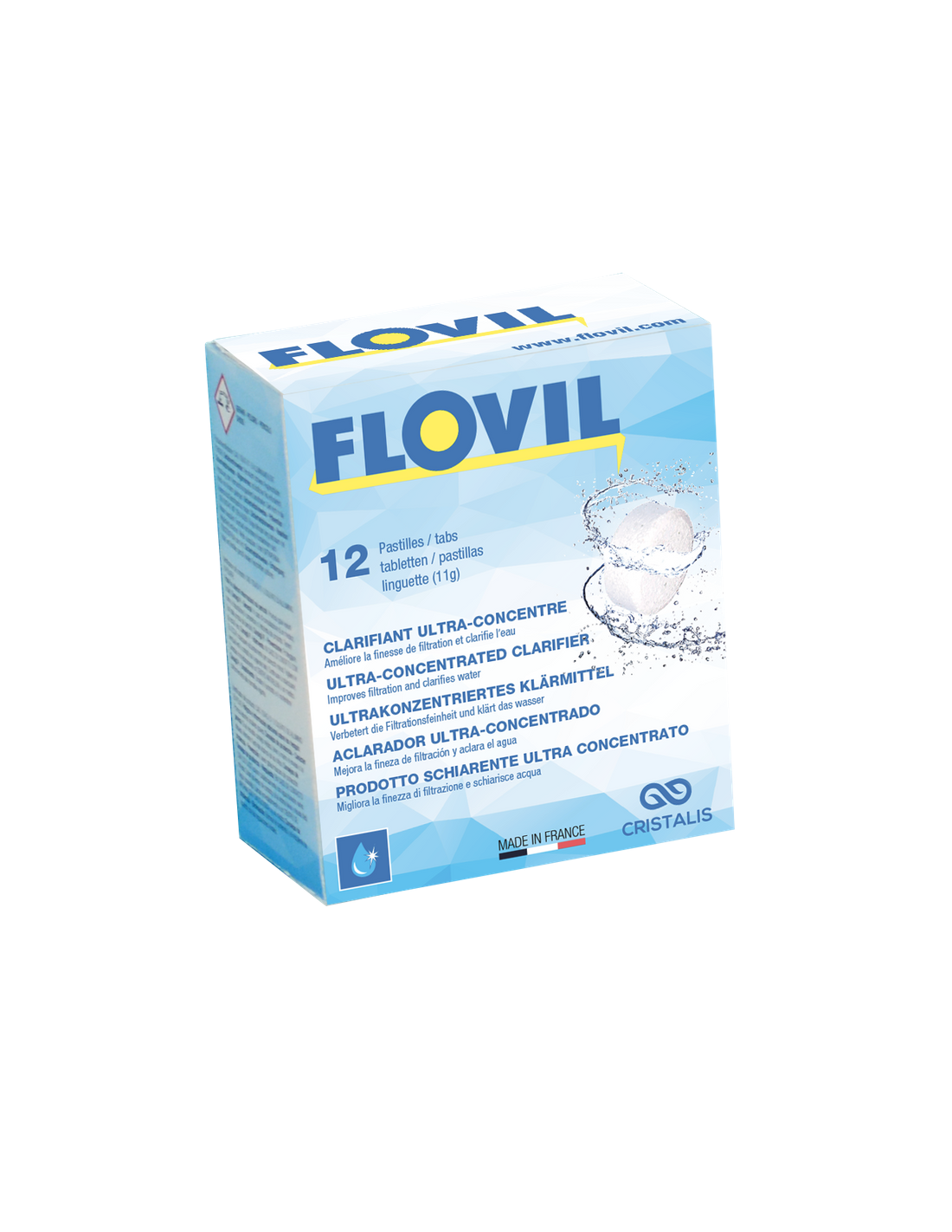 9 pastilles de floculant clarifiant piscine