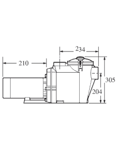 POMPE SUPERPOOL II HAYWARD 3/4 CV MONO - 12 m³/h 2