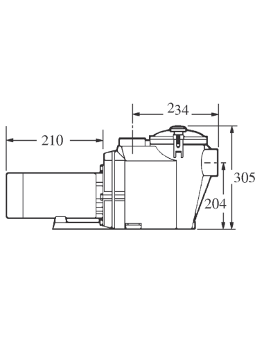POMPE SUPER POOL II HAYWARD 2 CV MONO - 23 m³/h