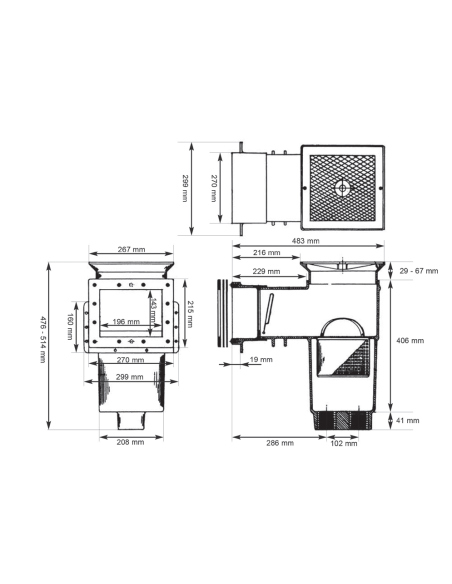 Skimmer AUTO-SKIM petite meurtrière (Liner)