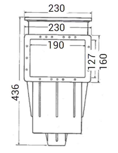 Skimmer premium silencieux petite meurtrière (piscine liner)