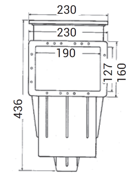 Skimmer premium silencieux petite meurtrière (piscine liner)