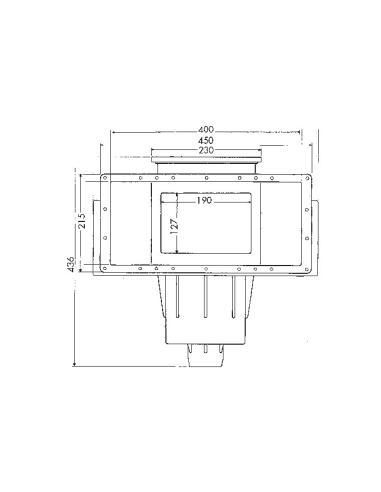 Skimmer premium silencieux grande meurtrière (piscine liner)