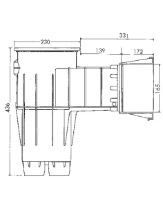 Skimmer premium silencieux grande meurtrière (piscine liner) 2