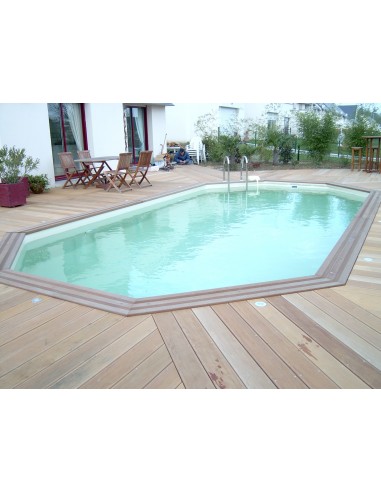Houten achthoekige zwembad Mister-Wood 350 X 700 X 130 cm