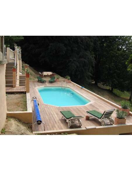 Houten achthoekige zwembad Mister-Wood 350 X 700 X 130 cm